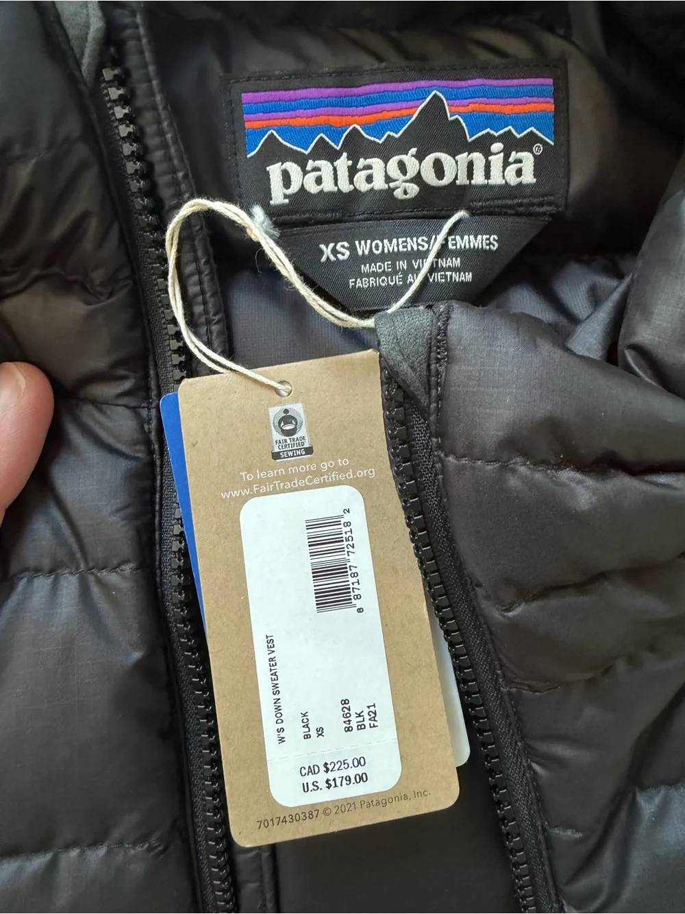 Patagonia Women’s Black Quilted Down Vest